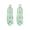 Transparent Resin Rhinestone Pendants RESI-Q021-01B-1