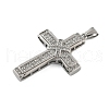 304 Stainless Steel Rhinestone Pendants STAS-G346-51P-2