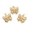 Rack Plating Brass Cubic Zirconia Pendants KK-K270-15G-2
