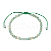 Natural Green Aventurine Braided Bead Bracelets BJEW-JB11241-03-2
