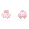 Resin Imitation Pearl Bead Caps RESI-N036-01A-05-2