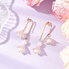 3 Pairs 304 Stainless Steel Glass Dangle Stud Earrings EJEW-JE06481-4