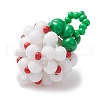 3Pcs 3 Colors Seed Beads Beaded Charms PALLOY-MZ00331-4