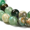 Natural Green Line Jasper  Beads Strands X-G-B128-A03-02-4