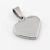 Tarnish Resistant Fashionable 304 Stainless Steel Stamping Blank Tag Pendants X-STAS-J002A-01-2