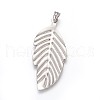 304 Stainless Steel Big Pendants STAS-E449-06B-P-2