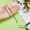 FIBLOOM DIY Natural Lapis Lazuli Round Beaded Stretch Bracelet Making Kit G-FI0001-16-3