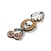 Halloween Theme Wood Big Pendants WOOD-Z004-09G-2