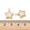 304 Stainless Steel Enamel Charms STAS-V015-37G-3
