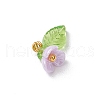 6pcs Resin Imitation Pearl Charms PALLOY-JF03423-4