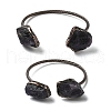 Natural Amethyst Beads Cuff Bangles BJEW-Q070-02R-02-4