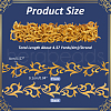 Auspicious Cloud Ethnic Style Polyester Metallic Thread Embroidery Floral Trimming SRIB-WH0011-138-2