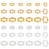   36Pcs 6 Styles Long-Lasting Plated Alloy Bead Frame FIND-PH0018-71-1