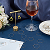 40Pcs 2 Colors 316 Surgical Stainless Steel Wine Glass Charms Rings STAS-LP0001-07-3