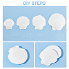   20Pcs 4 Style Natural Scallop Shells SSHEL-PH0001-23-4