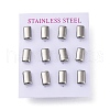 304 Stainless Steel Stud Earrings EJEW-C099-21P-1