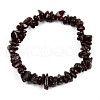 Unisex Chip Natural Quartz Crystal Beaded Stretch Bracelets BJEW-S143-32-1-2