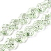 Transparent Electroplate Glass Beads Strands EGLA-T021-12D-3
