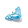 Acrylic Heart & Wings Charms PALLOY-JF03639-4