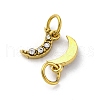 304 Stainless Steel Rhinestone Pendants STAS-E550-20G-2