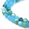 Electroplate Glass Beads Strands X1-EGLA-P048-A01-3