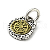 Tibetan Style Rack Plating Alloy Pendants FIND-Z024-01D-2