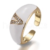 Brass Micro Pave Clear Cubic Zirconia Cuff Rings RJEW-H538-03G-V-3