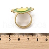 304 Stainless Steel Enamel Finger Rings for Women RJEW-Z096-01G-01-3