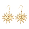 Sun 304 Stainless Steel Dangle Earrings EJEW-C142-10G-4