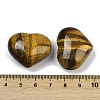 Mother's Day Gifts Heart Natural Tiger Eye Palm Stones G-C186-02E-3