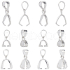 SUNNYCLUE 6Pcs 3 Style 925 Sterling Silver Pendants Bails STER-SC0001-29-1