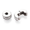Alloy Rhinestone European Beads FIND-N009-07G-2