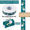 25 Yards Sport Ball Theme Printed Polyester Grosgrain Ribbon OCOR-WH20002-03A-05-2