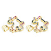 Brass Micro Pave Cubic Zirconia Pendants KK-N227-120-4