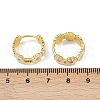 Brass Enamel Hoop Earrings EJEW-S277-01G-5