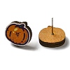 Wood Stud Earrings EJEW-Z054-01D-2