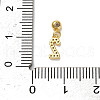 925 Sterling Silver Micro Pave Clear Cubic Zirconia European Dangle Charms STER-A045-01G-2-3