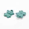 Spray Painted Alloy Charms PALLOY-Q433-034C-RS-2