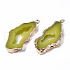 Druzy Resin Pendants RESI-R428-018A-3