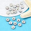 Brass Rhinestone Spacer Beads X-RB-A014-L7mm-S-4