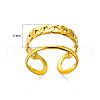Simple Style 304 Stainless Steel Cuff Rings FS-WG1C3D0-07-3