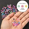 Transparent Frosted Glass Beads FGLA-YW0001-02A-4