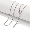 Non-Tarnish 304 Stainless Steel Snake Chain Necklaces NJEW-R266-05P-2