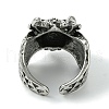 Dragon Alloy Open Cuff Rings RJEW-K275-37B-AS-3