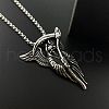 Punk Stainless Steel Grim Reaper Pendant Necklaces for Men OF4864-1