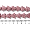 Triangle Dyed Natural Lava Rock Beads Strands G-O126-04A-05-4