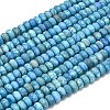 Dyed Natural Map Stone Beads Strands G-P575-A21-8x5mm-03-2