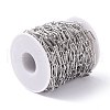 Tarnish Resistant 304 Stainless Steel Paperclip Chains CHS-L022-03P-A-4