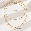 Stainless Steel Double Layer Butterfly Tassel Lady Fashion Necklaces DJ3409-2