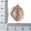 Natural Sunstone Pendants G-U019-01G-05-3